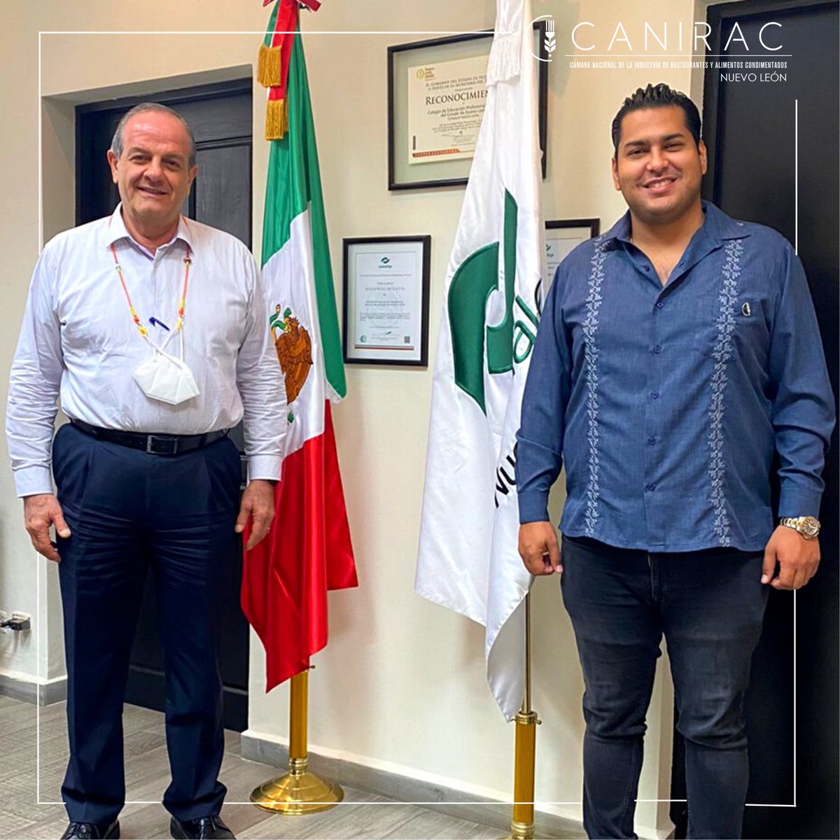 DaanielGRM's tweet photo. 🍽️ | El día de hoy me reuní con el Dr. Antonio José Dieck, Director del @conalepnvoleon 

Con el fin de trabajar en conjunto para el beneficio de los estudiantes de la institución y la industria gastronómica. 🤝

"La CANIRAC Nuevo León de la mano con las Instituciones Educativas" https://t.co/9vwG3nuIYO