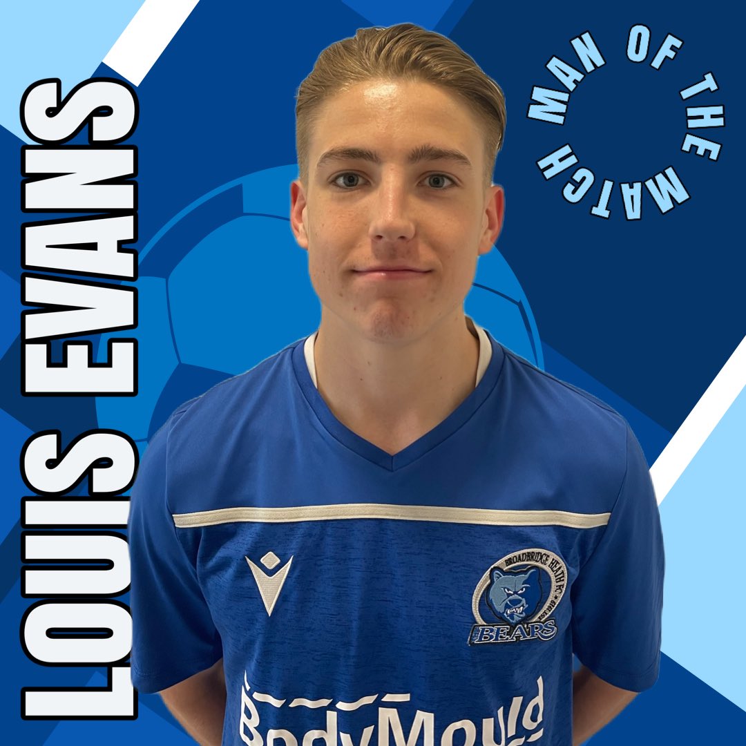thebearsbbhfc's tweet photo. 🏆 MAN OF THE MATCH 🏆

It was an easy one to vote for tonight as summer signing @EvansLouis10 was outstanding in midfield.

Congratulations Louis on your first man of the match for the club and a great performance!

#mom #football #nonleague #COYB https://t.co/A6h1Y9WiKS