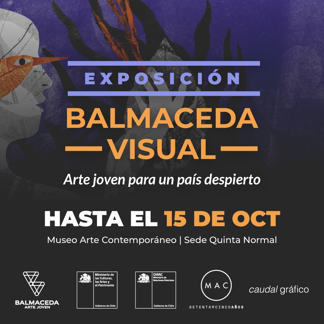 BAJ_Antofagasta's tweet photo. 🤩 Recuerda! Si estás en la Región Metropolitana, no olvides visitar #BalmacedaVisual: Arte joven para un país despierto, en @Museo_MAC Quinta Normal.
📢 Te esperamos de martes a viernes de 11.00 a 16.00 horas y sábados de 11.00 a 17.30 horas.
+Info en https://t.co/hpWoQIyFp9 https://t.co/wVAOi3KyYq