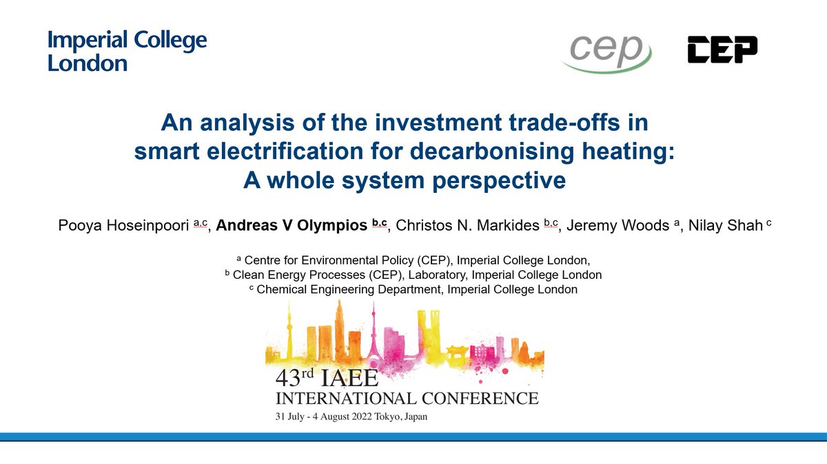 Pooyahp's tweet photo. And in our second talk @OlympiosAndreas will present the results from our recent publication on the value of #SmartElectrification and will discuss the investment trade-offs for #ElectrifyingHeating using #heatpumps.
https://t.co/HnIOYbvjRB https://t.co/gbCiDmaVEZ