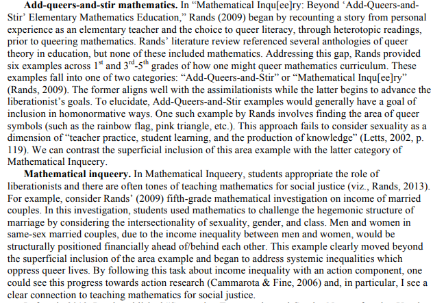 pauldrossi's tweet photo. "Queering Mathematics"/"Mathematical Inqueery" is a growing movement, unfortunately, and gaining ground in K-12. Public, private, nowhere is safe.

Homeschool. Homeschool. Homeschool. https://t.co/khQ1wVhXnH