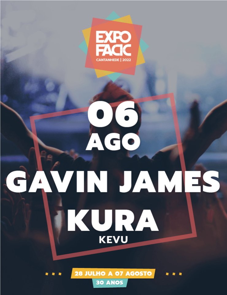 GavinJamesPT's tweet photo. O dia de Gavin James voltar a Portugal para mais um concerto está a chegar ❤️🇵🇹

🎫 8€
Podem comprar no próprio dia nas bilheteiras. 

Abertura da feira às 16h
Concerto às 22h30

#expofacic #gavinjames #gavinjamesportugal https://t.co/wo3gvbjXK4