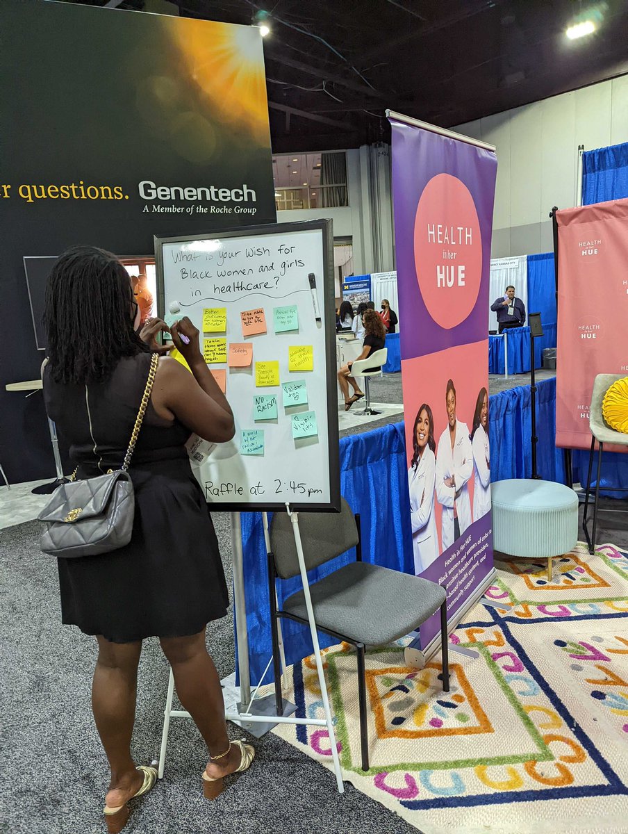 HealthInHerHue's tweet photo. Day 3 at the @NationalMedAssn Annual Convention!
#HealthEquityInAction #HealthEquity #BlackWomensHealth #WomensHealth https://t.co/e8CVrvNn4A