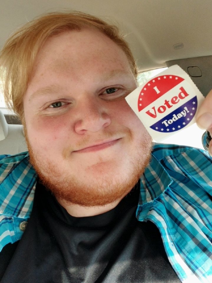 RealTraceAlan's tweet photo. Aaaaand finally I get to vote myself. @wichitabeacon #KSvote #ksvotes https://t.co/cUKhn4BvzS