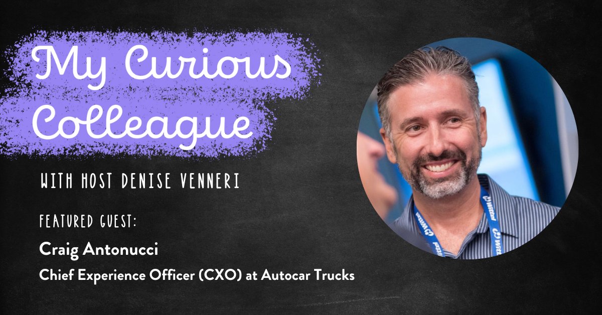 Listen to '58. Customer Experience Strategy featuring Craig Antonucci, CXO at Autocar Trucks ' by My Curious Colleague. ⚓ anchor.fm/denise-venneri… 

#MadeOnZencastr