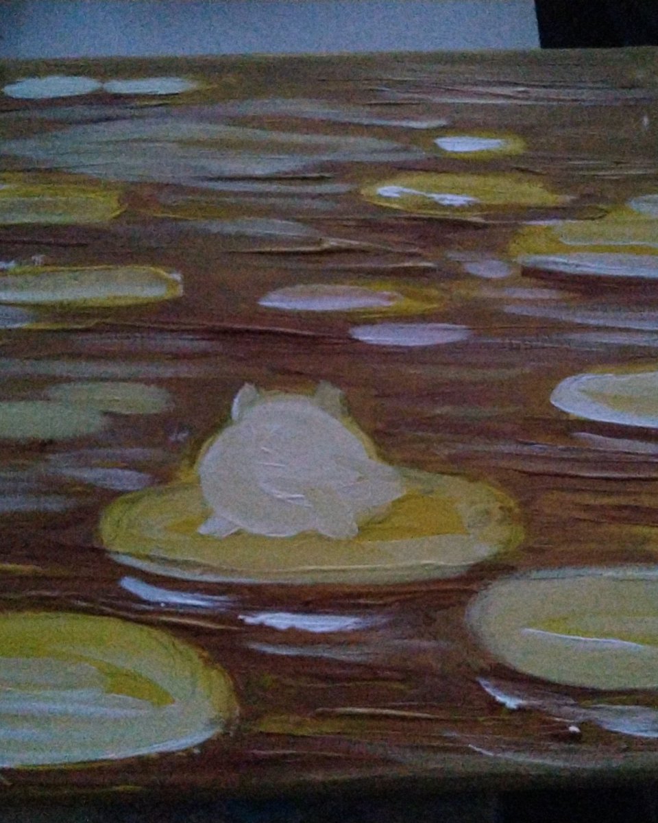 PennieCulus's tweet photo. WIP 🐸🧈 #pennieculus #illustration #art #drawing #painting #traditionalart #traditionalartwork #acrylics #acrylicpainting #butter #butterfrog https://t.co/DNsKDxZoqB