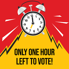 StLouisCoVotes's tweet photo. The polling places in St. Louis County close in ONE HOUR! Find the polling place that you are going to vote at now and plan to get there. If you are in line by 7pm., you will be able to vote. 

https://t.co/g1nzPUI55Q

#trustedinfo2022 #election2022 #electiontools #stlcountyvotes https://t.co/nZzSblrzIf