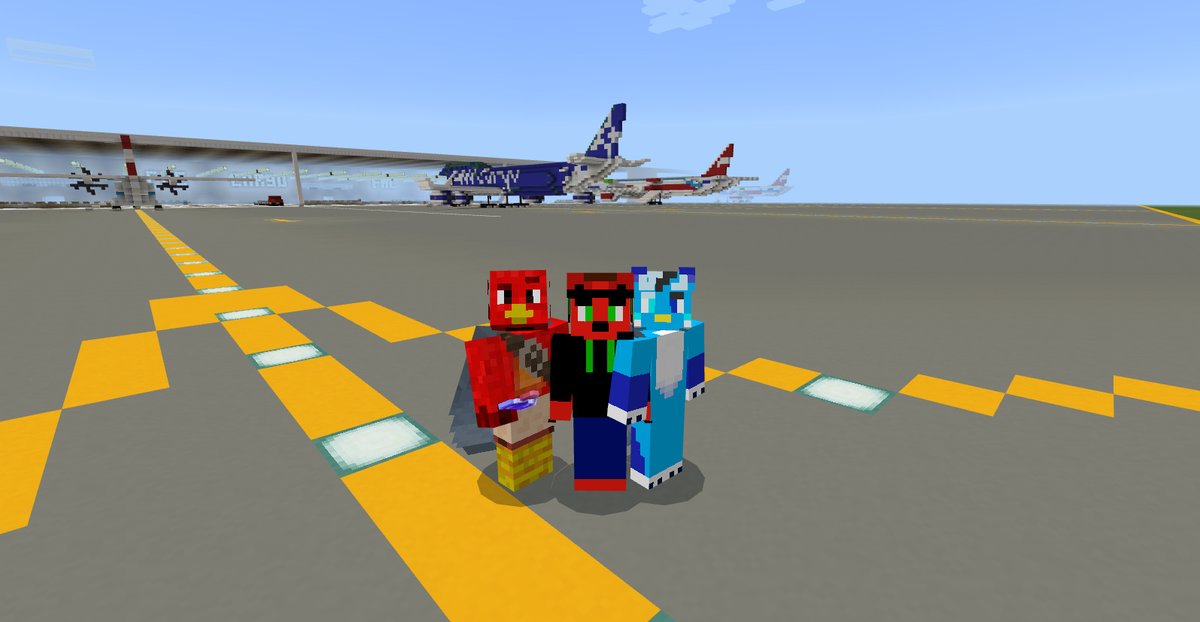 FlyFalconAir's tweet photo. Construction at FoxyFan13 City International Airport is going strong, with placement of the first taxiway in progress at the cargo terminal.

Thank you to our amazing employees and volunteers for their work today.

Who can name the four planes in the background of this photo? https://t.co/H9JM96o4Tf
