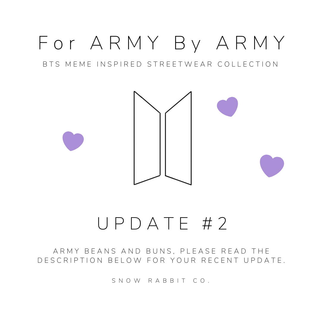 SnowRabbitCo's tweet photo. FOR ARMY BY ARMY - Update #2
Don't you worry, we have not forgotten about you.💜Super happy to inform you all that the fabric is now at our studio. Within the next coming weeks, please expect tiktok videos/yt videos of the progress on your order. WOOOOO!!!! We chose fabric that https://t.co/miFZjtJmwh