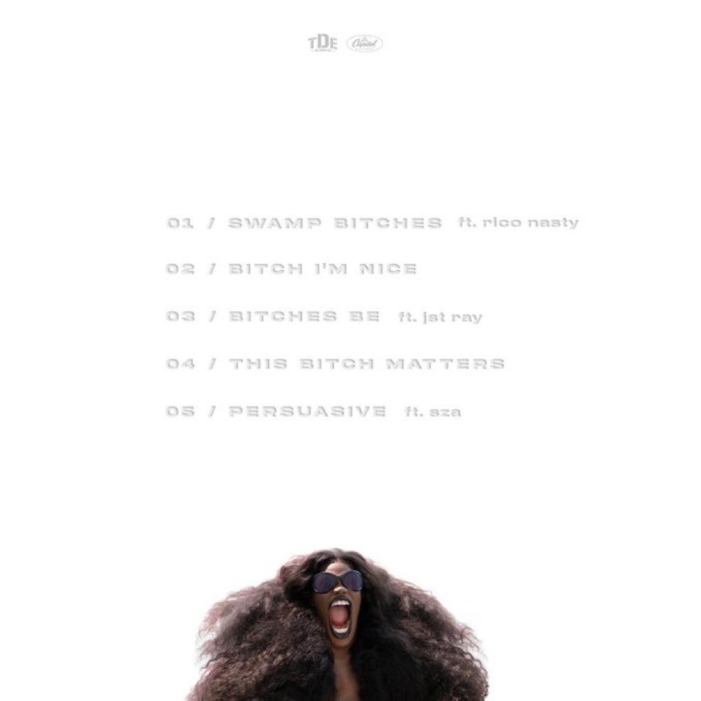 Female Universe (@femaleuniverse) on Twitter photo 🚨| Doechii (<a href="/iamdoechii/">឵឵឵឵឵឵ ឵឵</a>) unveils the tracklist to her EP ‘She / Her / Black B*tch’ dropping this Friday, 8/6 🚨| Doechii (<a href="/iamdoechii/">឵឵឵឵឵឵ ឵឵</a>) unveils the tracklist to her EP ‘She / Her / Black B*tch’ dropping this Friday, 8/6