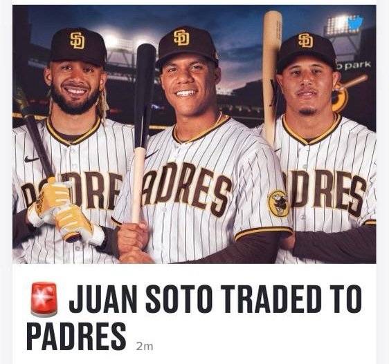 JaeBae43's tweet photo. *Motorola voice* HELLO SOTO
@Padres @TheCrop19 https://t.co/8jyFeRQkUx