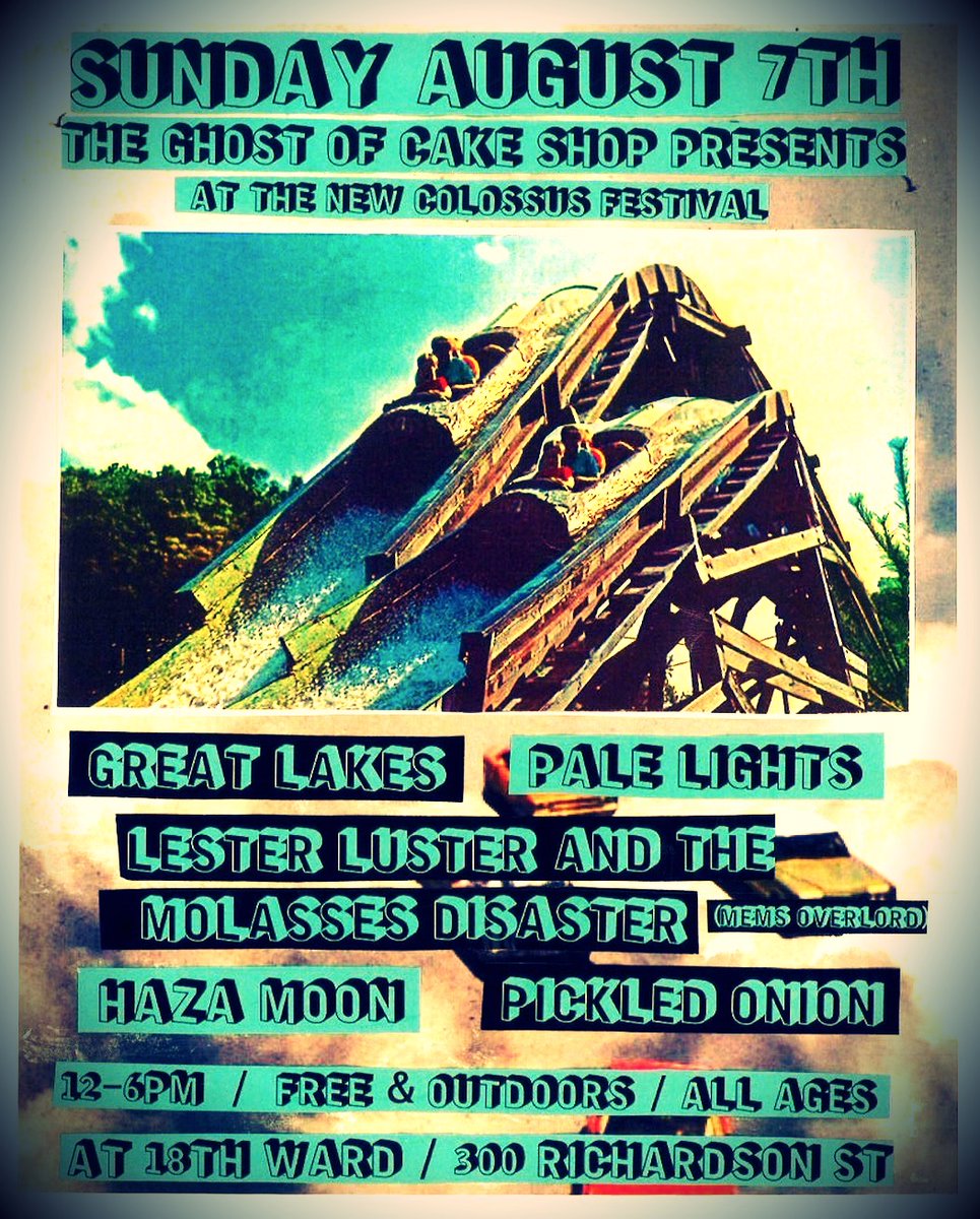 If you're an overlord fan, come and see Lester Luster and the Molasses Disaster painstakingly recreate their most unforgettable #1 hits this Sunday in Brooklyn.
