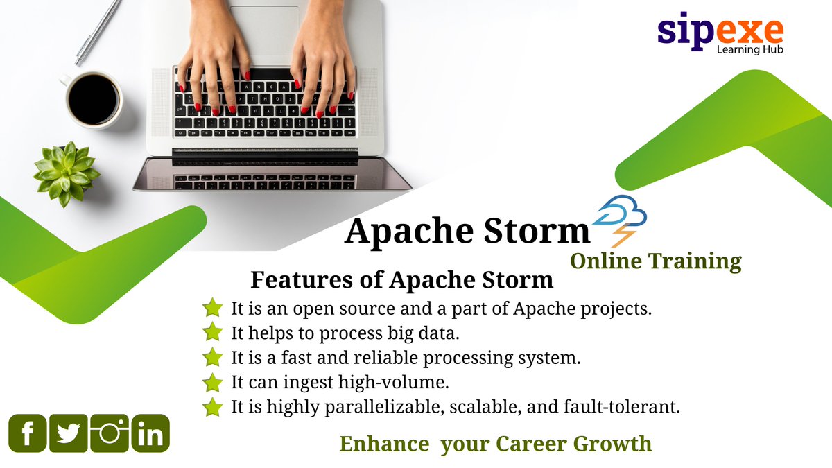 Sipexe_IT's tweet image. Apache Storm training-@https://bit.ly/3zS361j helps you learn to process fast and large streams of data. Learn about Storm architecture with real-life examples
#apachestormtraining #bigdata #technology #apachestormcertification #apache #developer #followforfollowback #sipexe