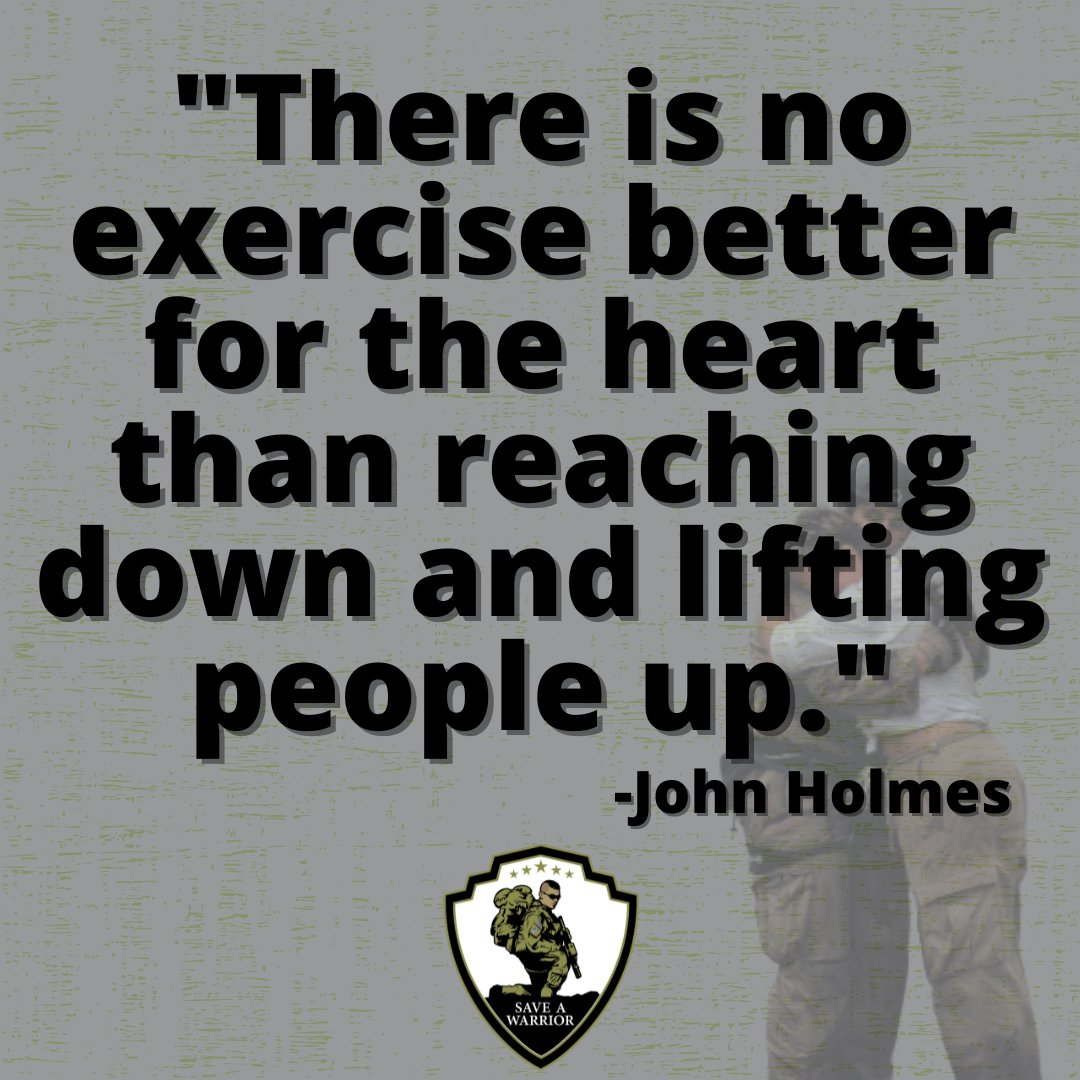 saveawarrior's tweet image. This quote hits home for us! Not only is this what we do as an organization, but this is also the mentality our alumni take to each other once completing their cohort. The network of alumni is strong, powerful, and beautiful! 

#JustSaveOne #WeCameBackForYou #ComplexPTS