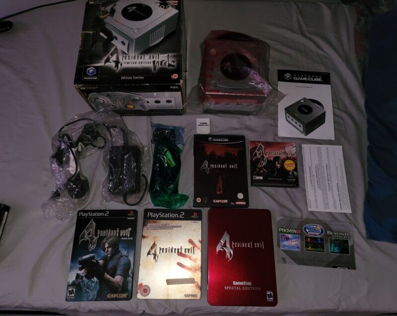 Sega_Junkie on X: Factory Sealed Nintendo GameCube (PAL) Resident Evil 4  Limited Edition Pak.  / X
