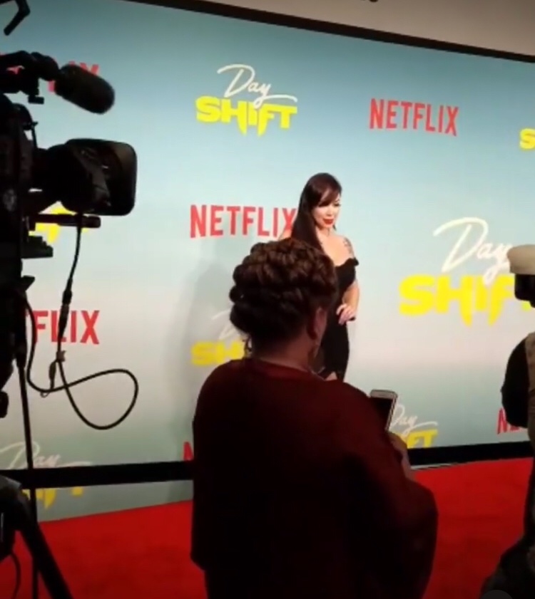 Smith24877804's tweet photo. At the premiere of #shiftday @Netflix https://t.co/UdFSJUfgAs