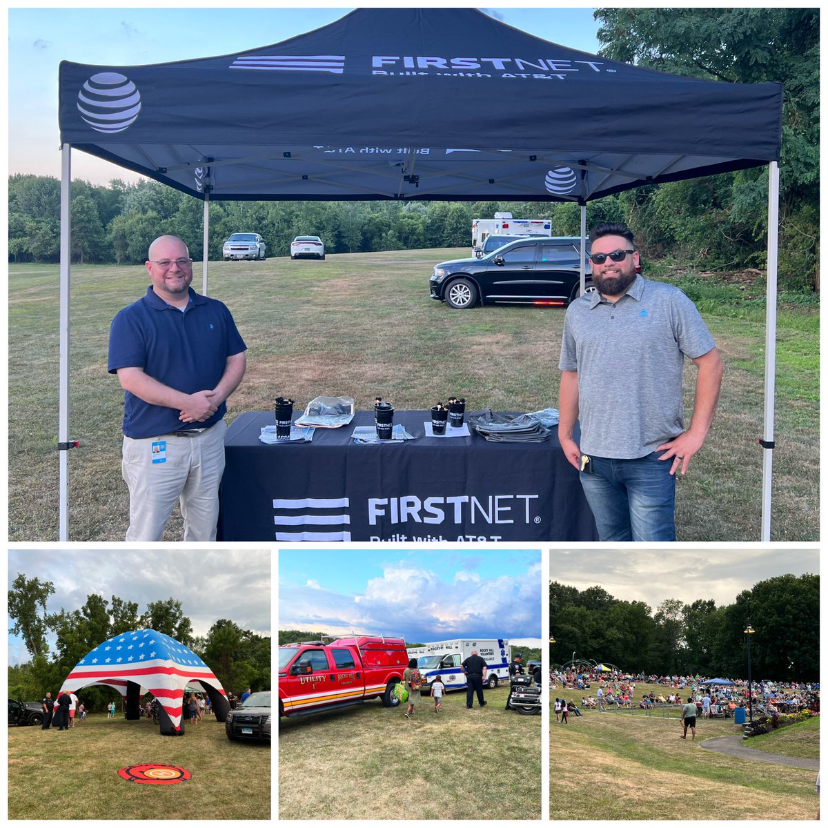 Jeffrey Brey (@jz467t) on Twitter photo Team Glastonbury representing <a href="/FirstNet/">FirstNet, Built with AT&T</a> at Rocky Hillās National Night Out! Connecting with the community and forming partnerships! <a href="/emilywiper/">Emily Wiper</a> <a href="/firas_smadi/">Firas Smadi</a> <a href="/Auvino15/">Arnold Uvino</a> @GburyATT Team Glastonbury representing <a href="/FirstNet/">FirstNet, Built with AT&T</a> at Rocky Hillās National Night Out! Connecting with the community and forming partnerships! <a href="/emilywiper/">Emily Wiper</a> <a href="/firas_smadi/">Firas Smadi</a> <a href="/Auvino15/">Arnold Uvino</a> @GburyATT