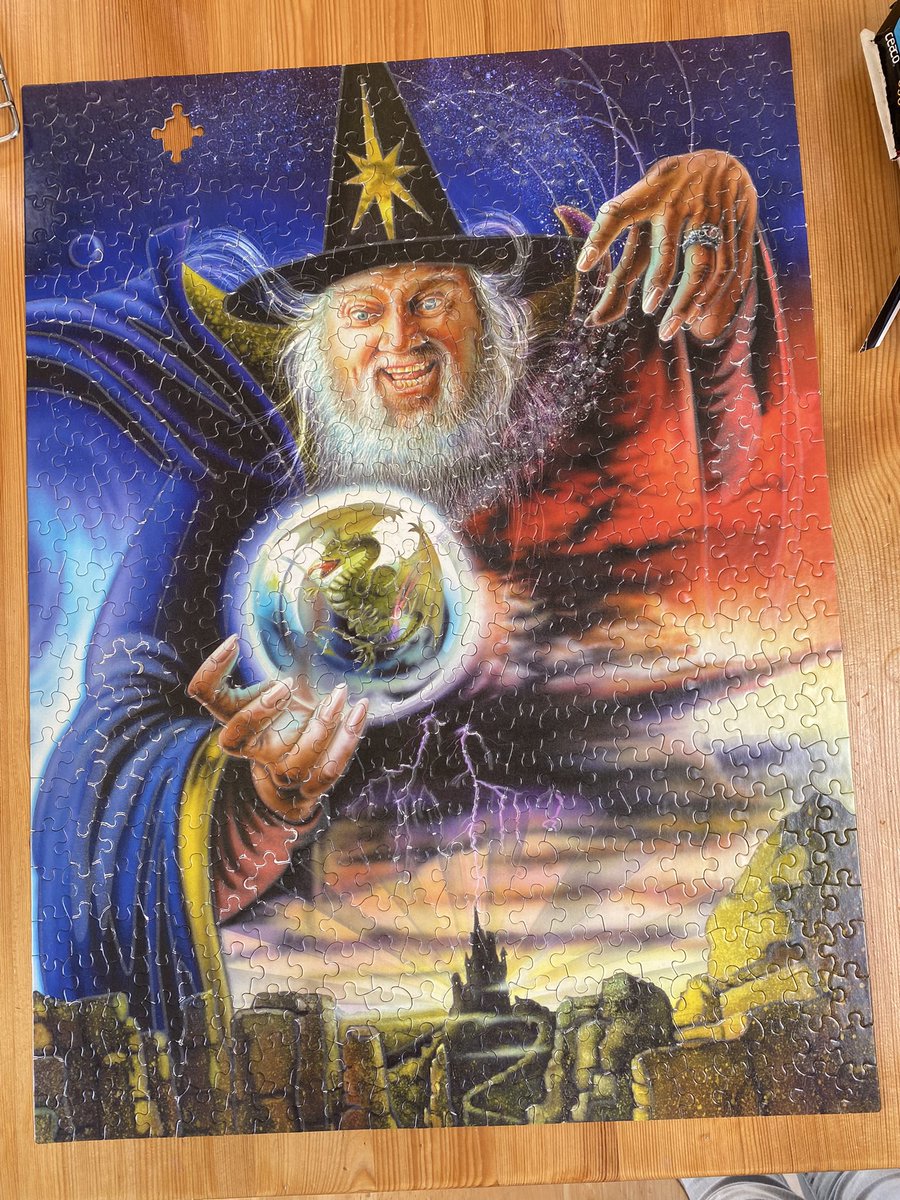 I dedicate this glow-in-the-dark thrifted puzzle with one piece missing to <a href="/usidoretheblue/">Usidore the Blue</a>