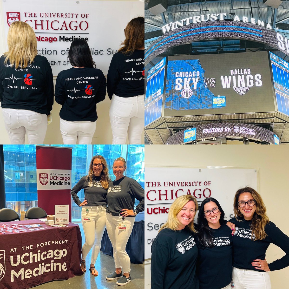 Promoting Women’s Heart and Vascular Health <a href="/UChicagoMed/">UChicago Medicine</a> while supporting the Chicago Sky 🏀