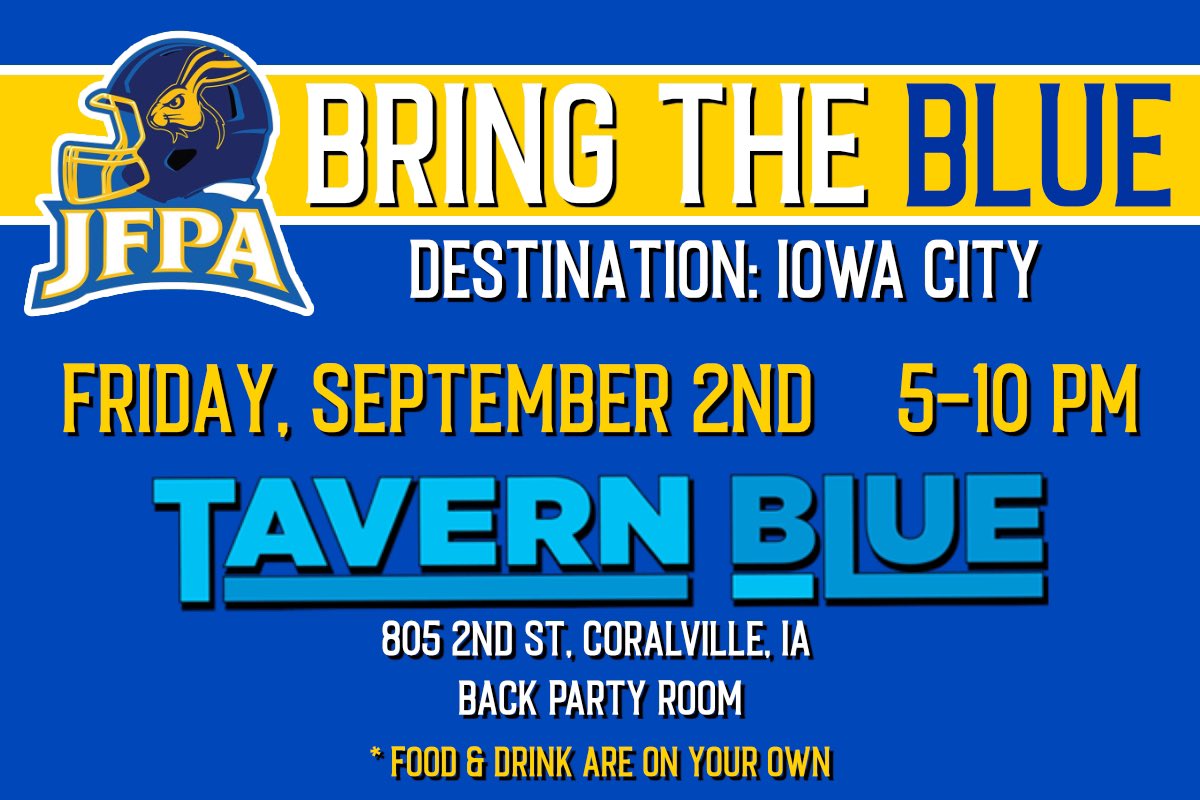 With a name like that we had to make it our gathering spot in Iowa City.
See you all in a month. #GoJacks