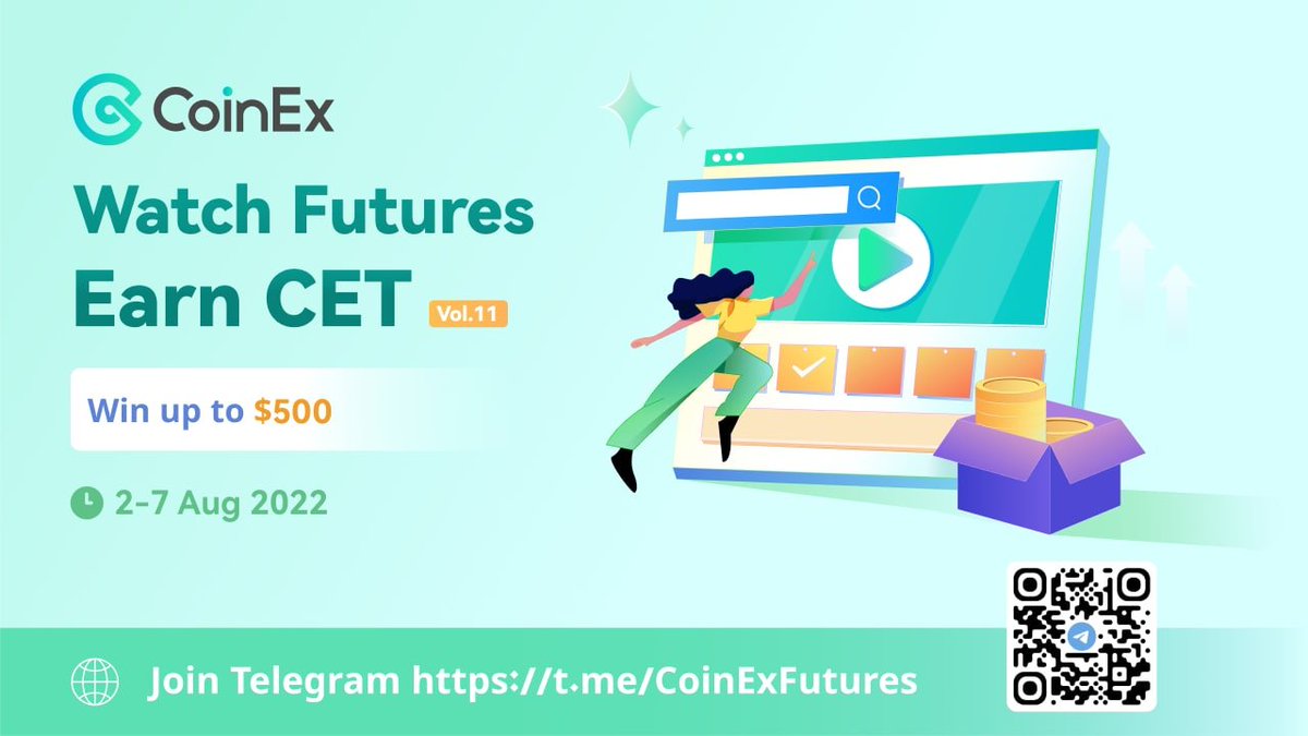 coinexcom's tweet photo. 📲 Watch Futures Earn CET Vol.11

Watch our #FuturesTrading tutorials and answers questions to win prizes! 🤩 

⏰ 2nd - 7th Aug
🎁 Win up to $500 in $CET

Enter now 👉 https://t.co/dvZMDMMxao

#CoinEx #CoinExFutures https://t.co/CB80uteTmO