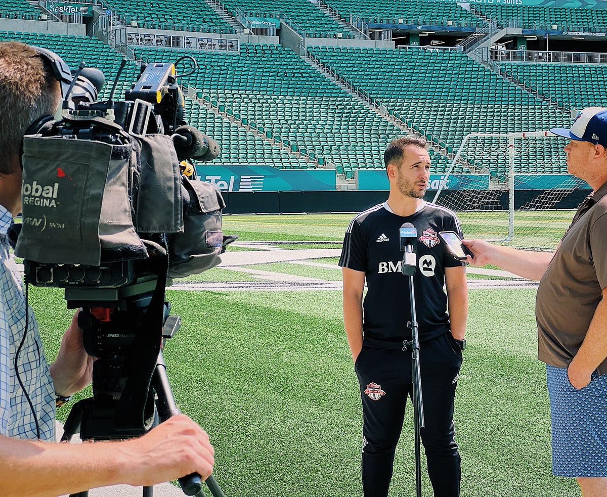 Final reps in Regina before we face off against <a href="/SunderlandAFC/">Sunderland AFC</a> U-23 at Mosaic Stadium tomorrow evening 🇨🇦🏟⚽️ 

#AllForOne | #YoungReds