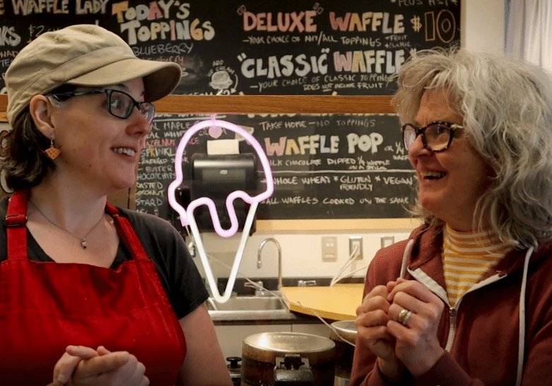 guide2good's tweet photo. You probably know about the waffles, but lemonade, ice tea and ICE CREAM!?
Guide to the Good member The Waffle Lady shares the Inside Scoop on how she makes such good ice cream!
Check out her video to learn more: https://t.co/WfNrRwphO4
#ThinkPlanetLiveLocal #GoLocalBeVocal https://t.co/h3GiTxFwRV