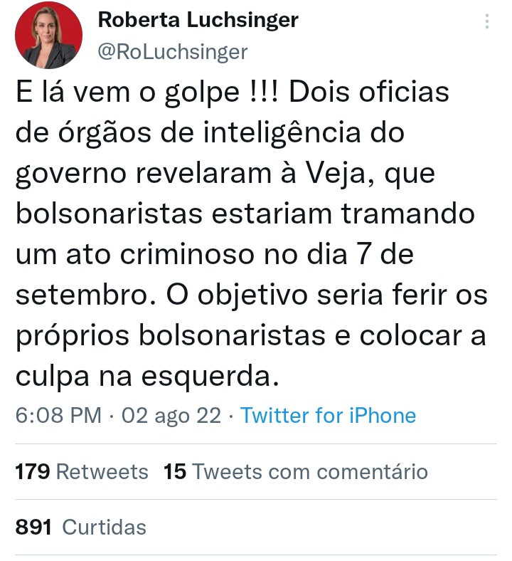 FernandoGiarol1's tweet photo. @CarlaZambelli38 @jairbolsonaro Deputada @CarlaZambelli38 Essa candidata está propagando essa FAKE NEWS e é gravíssima. https://t.co/1mXpvXjICC