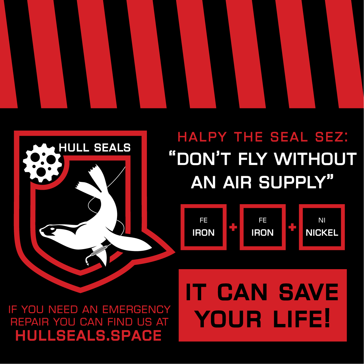 HullSeals's tweet photo. A friendly reminder to always have a supply of Nickel and Iron on board your ship!
Visit https://t.co/NK5YnfEdlZ for all your emergency hull repair needs!
#EliteDangerous #hullrepair https://t.co/gD1vjr1YEf