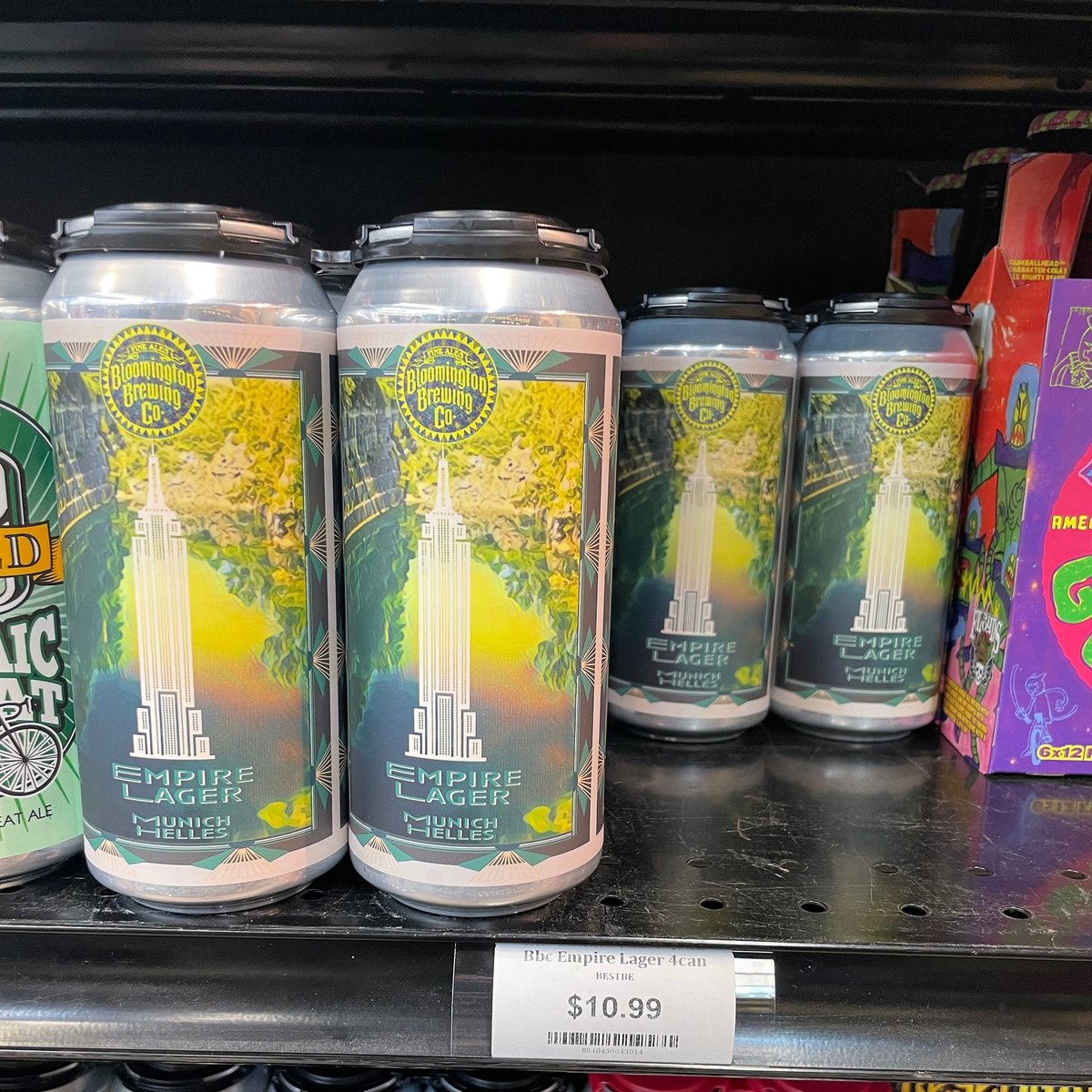 Still haven't tried Empire Lager? Grab a 4-pack in Bloomington at Big Red on College Ave &amp; 8th St or by College Mall!