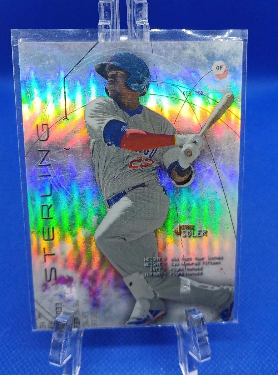 Hoerner1st2018's tweet photo. $5 each 
Solar  32/199
Pie 406/799
Heyward  29/150
Bryant 144/149
#EverythingChicago 

@MDRANSOM1 
@sports_sell 
@CardboardEchoes 
@ILOVECOLLECTIN1 
@84baseballcards https://t.co/JH34OfjUcS