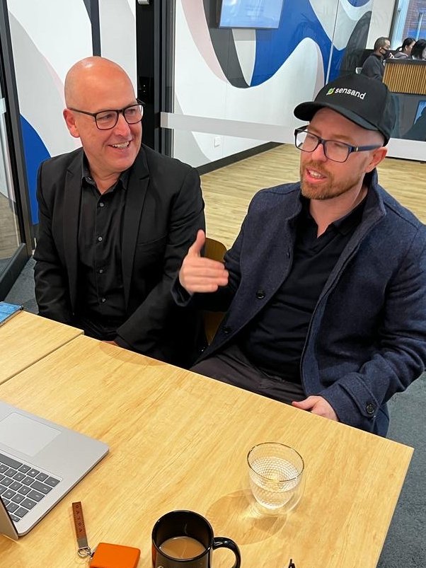 SensandHQ's tweet photo. INTERVIEW IN PROGRESS @AusDeFi📽️Getting to know the Community! Our co-founders @DaviLaFerla @PeterMoulton have a chat about their interest in #web3 with wonder hosts @0xcamx  @CaptDeFi @notcentralised 👏 https://t.co/FD54nMM0H0