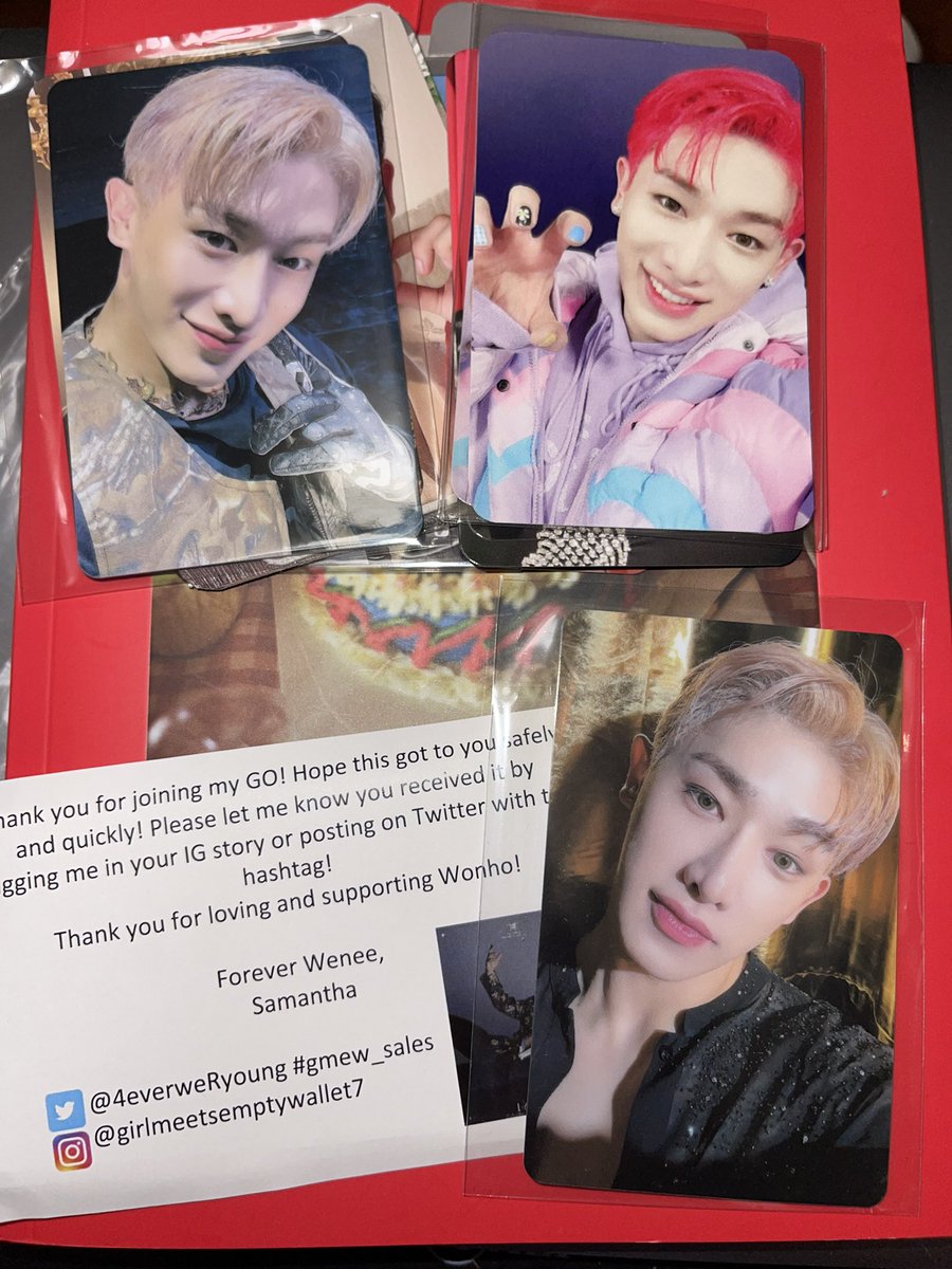 hextrading's tweet photo. Everything arrived safely! Thank you so much again @4everweRyoung #gmew_sales https://t.co/zccGPoyLy3