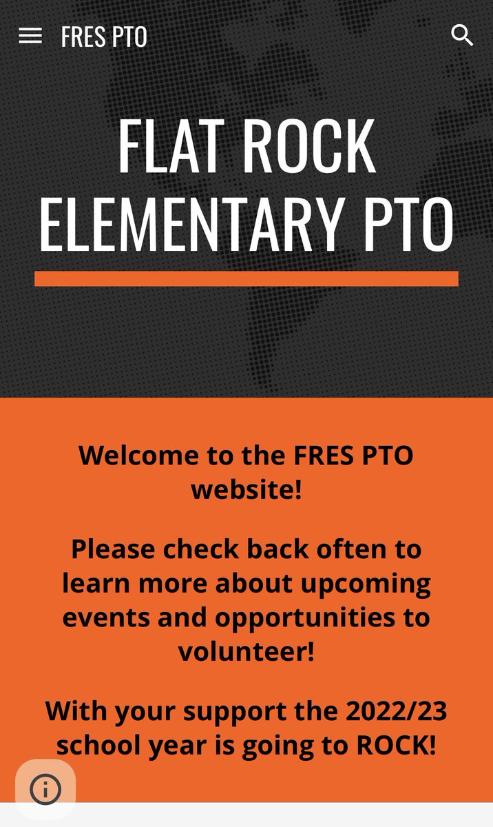 Introducing the Flat Rock Elementary PTO website!  Check it out!!  This school year will ROCK with your support! 🧡🖤 FRESPTO.com <a href="/FRESWarriors/">Flat Rock Elementary</a>
