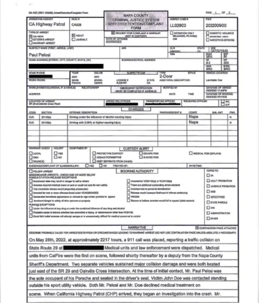 New Details on Paul Pelosi Arrest Reveal He Allegedly Had More Than Just Alcohol in His System FZMtbEQXgAAn9kc?format=png&name=small