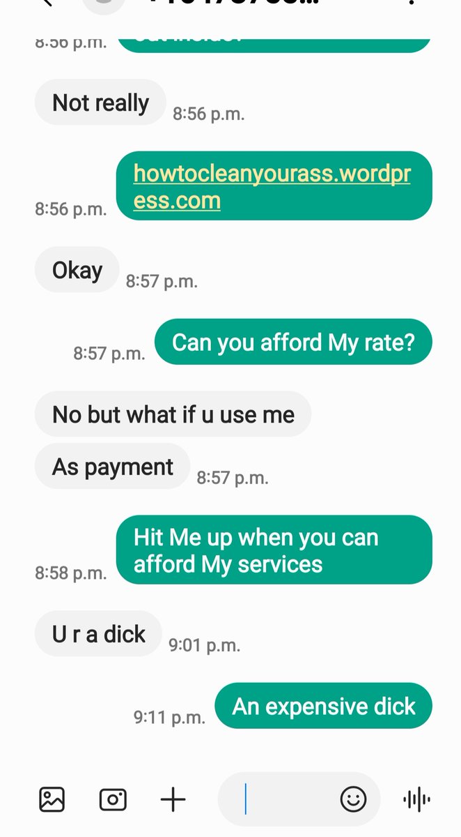 KoltinPlowman's tweet photo. If you contact Me through that site, it ain't free, kid.
#sexworkisrealwork
#younganddumb
#youcantalwaysgetwhatyouwantunlessyoupayforit
#daddydick #dickdaddy https://t.co/UvAK7RnzUE