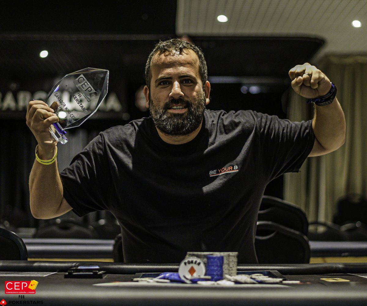 CEP_Poker's tweet photo. 🏆 MINICEP - Día 2

Tenemos nuevo CAMPEÓN del MINI #CEPBarcelona 🏆 

El profesor de @BeYourBpoker, @bokesponja consigue la victoria en el MINI tras imponerse a 6️⃣0️⃣1️⃣ jugadores 🔥 

¡ ENHORABUENA! 🎉 

#YoSoyCEP || @CasinoBarcelona https://t.co/oqM9dDdzHS