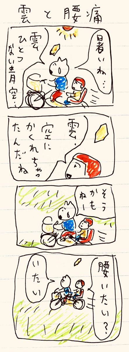 雲と腰痛 