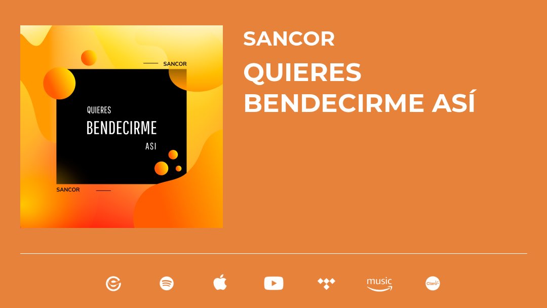 sancormusic's tweet photo. ¡Puedes escuchar toda nuestra música en tu plataforma musical preferida! https://t.co/Tgx0ZT8Rue https://t.co/ZpBWn9L7Pc