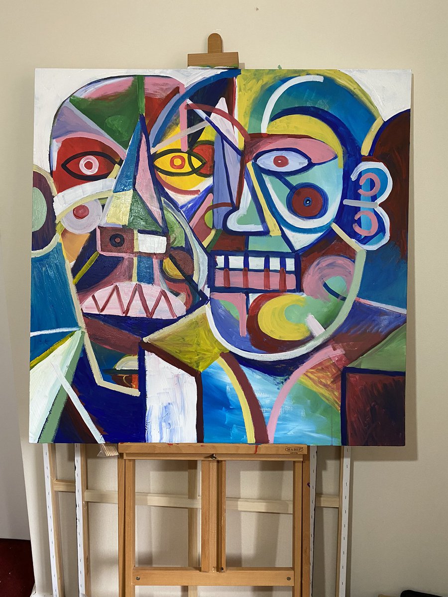 MWilkoArtist's tweet photo. #WipArt #painting #shoplith #NFTs #physicaart #phygital https://t.co/jp70wqbera
