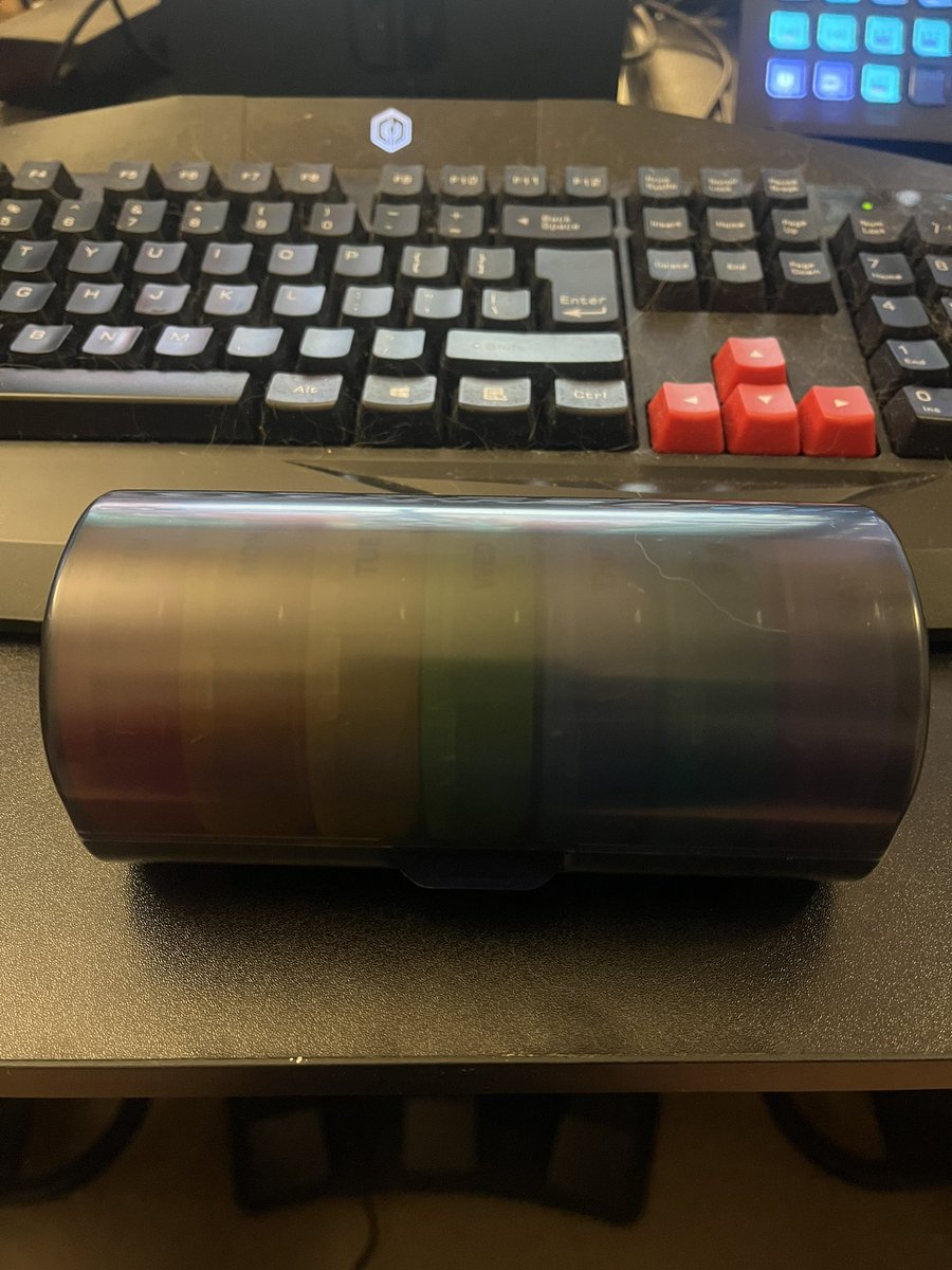 The_Dan1sh's tweet image. Day 2 of “Month of Presents” is a day and night pill case. Super sleek.  Perfect for my daily dose of meds and vitamins. 🥰

#pillcase #dayandnight #sukuos