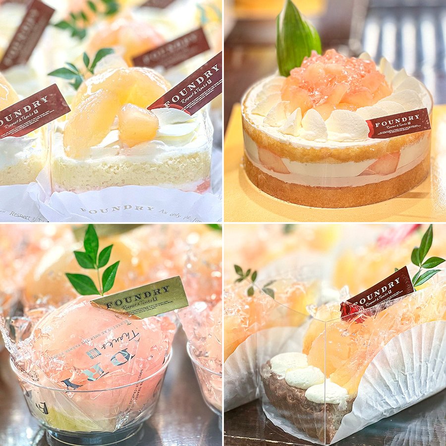 みずみずしい桃を使ったショートケーキ タルト ゼリーなどをラインアップ 京王百貨店 新宿店の ファウンドリー で8月下旬頃まで 週刊アスキー