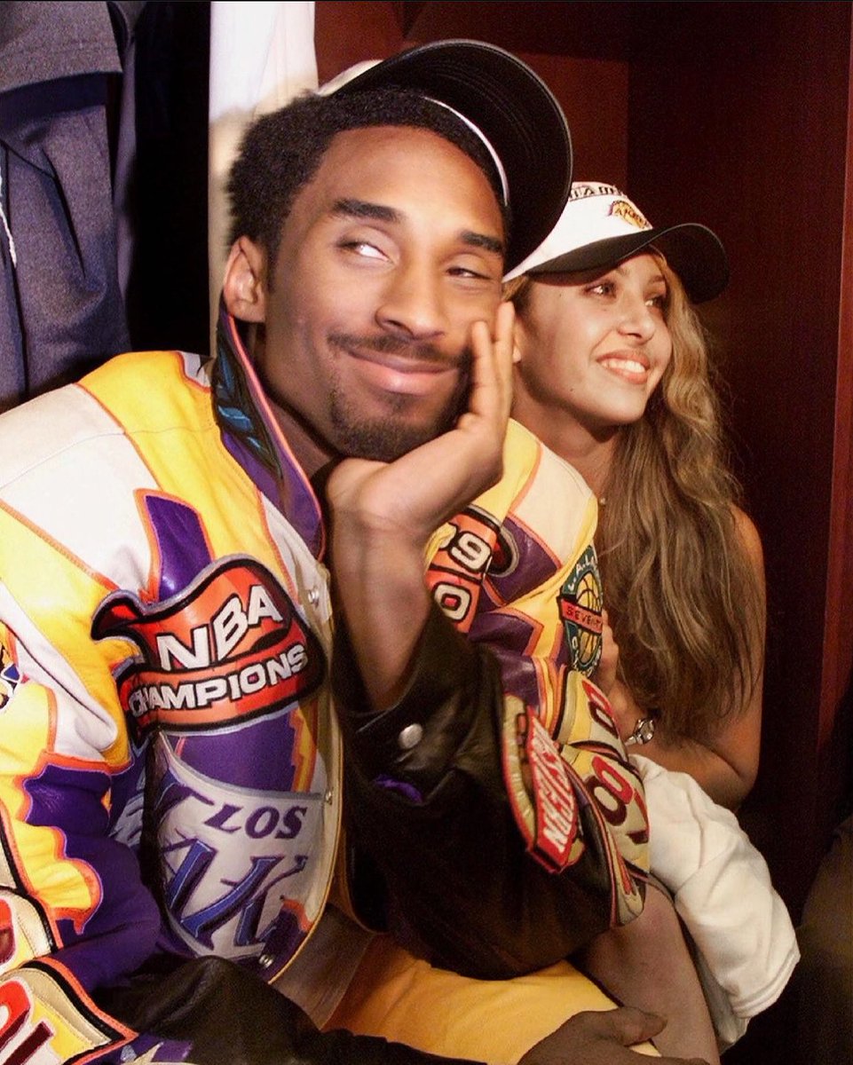 thevvvibe's tweet photo. Vanessa and Kobe Bryant after LA Lakers won the NBA Championship, June 2000 https://t.co/DWycVjvBDk
