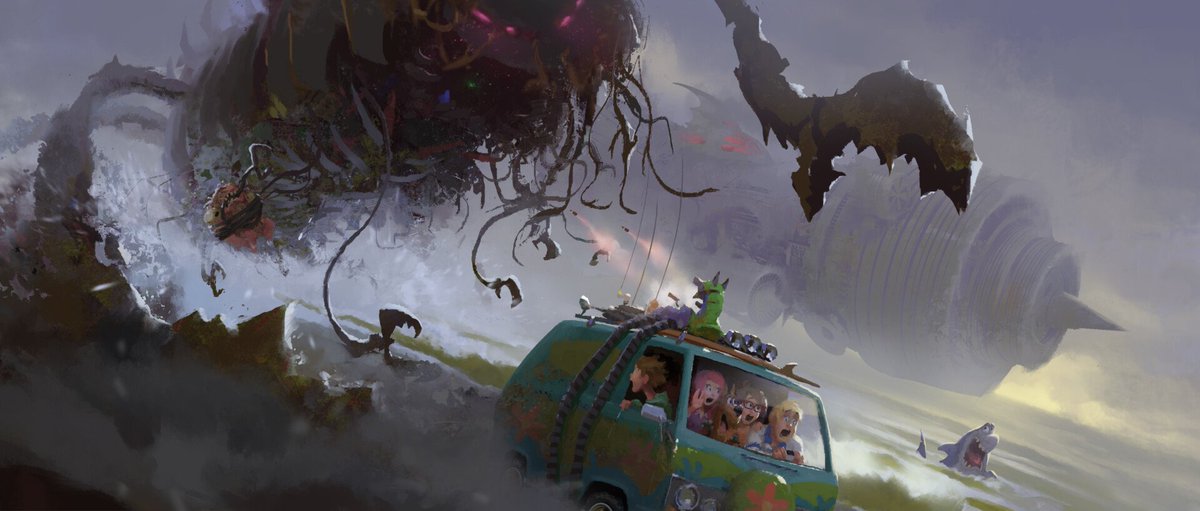 scoobyhistory's tweet photo. Scoob concept art appreciation post
#SaveScoobHolidayHaunt https://t.co/eTI1hrxpbn
