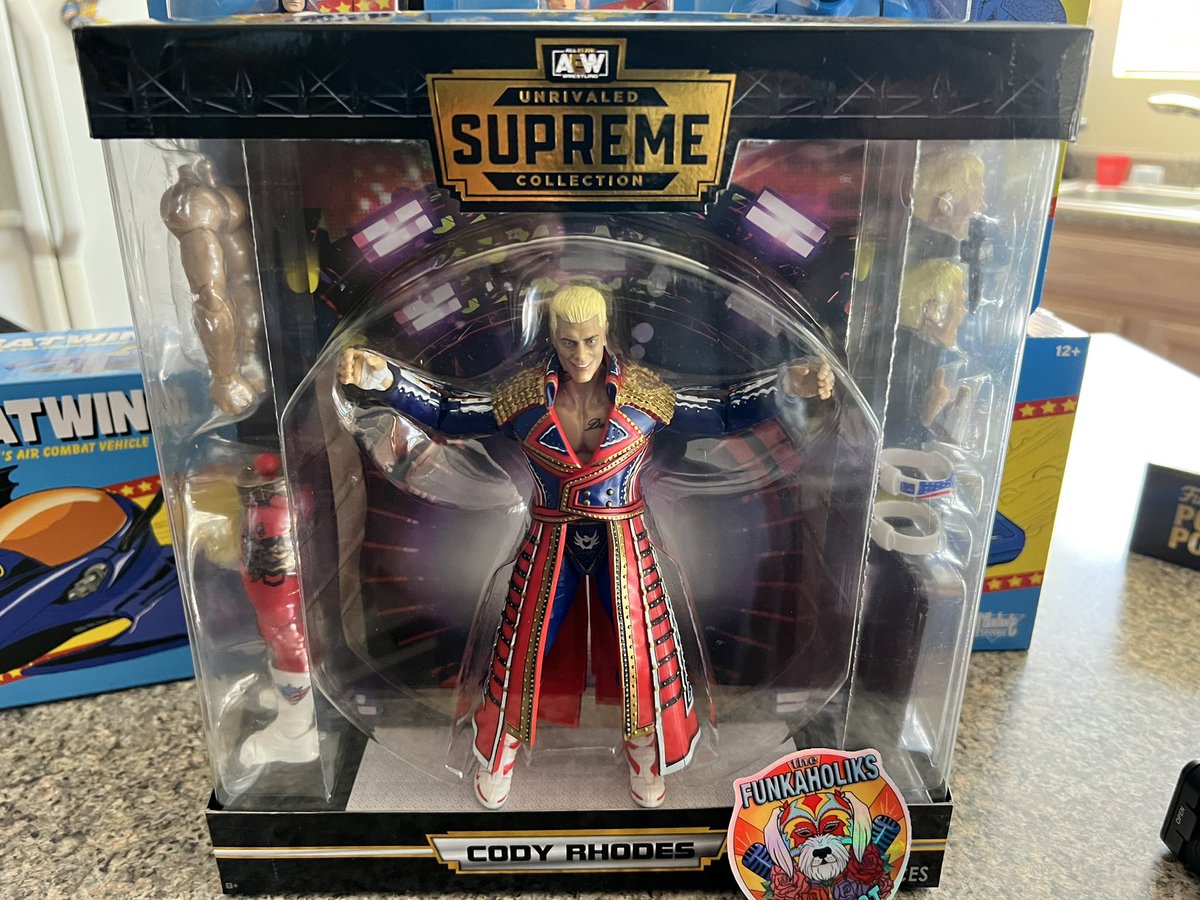 AEW Supreme from @RingsideC is 🔥🔥🔥🔥 @CodyRhodes 🤩 waiting patiently for his return…..to the WWE of course! 😜

#WrestlingCommunity #wrestlingcollector #ringsidecollectibles #RT #follow #codyrhodes #aew  #WWERaw