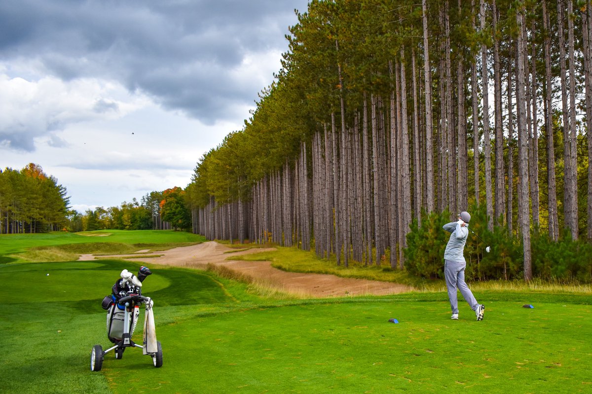 BMWKevin1's tweet photo. @LouStagner #3 @TPC_Toronto beautiful tall pines frame left &amp; right, waste bunkers off tee &amp; protect green. One day I’ll make par! https://t.co/iyWcCj0CiX