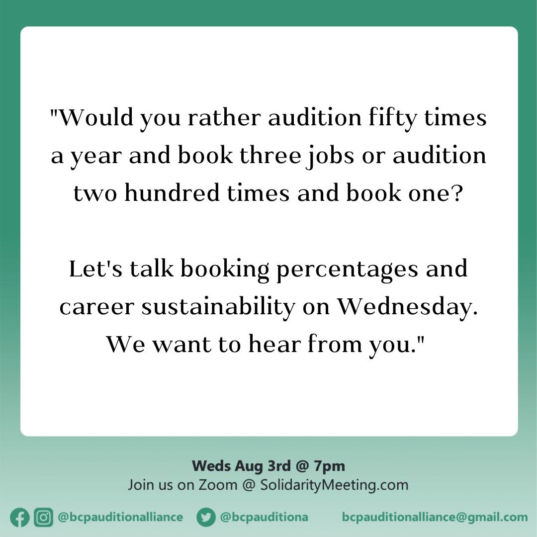 BCP Audition Alliance tweet media