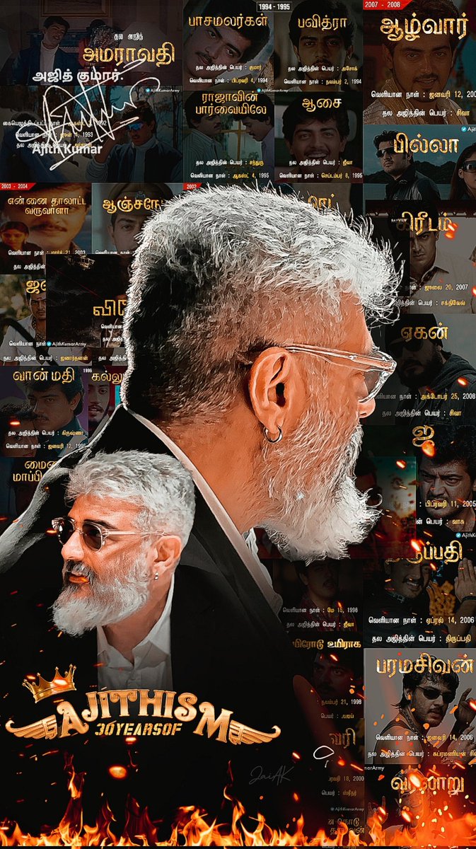 Ananth_1120's tweet photo. 30 Years Of Ajithism ...
#3DecadesOfAJITHISM 
#30YearsOfAJITHISM 
#PeoplesHeroAJITHKUMAR 
#AK61 #Ajithkumar https://t.co/3qyDuVlfkZ