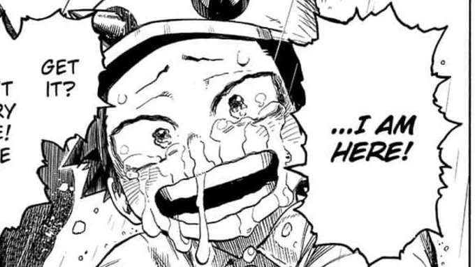 #MHASpoilers #MHA362 #bnha362
.
.
.
.
Ok but imagine Deku arriving and Hori shows him in his child version while crying and says "I'm here, Kacchan" In front of the Bkg body, after that what!?

Like my Kouta here.... Why do I hurt myself like this? 😭😭😭 