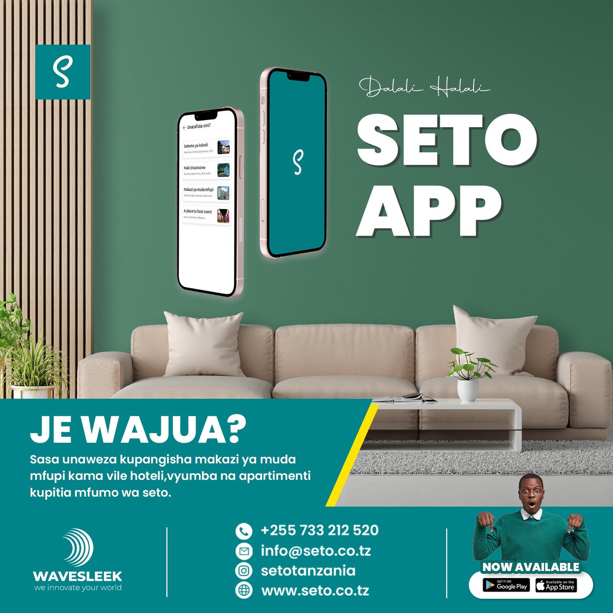 Setotanzania's tweet photo. #MapinduziKidijitali
Je unapangisha nyumba yako?

Je unamiliki Hotel, Lodge, Apartment, Ofisi au Hostel na ungependa kuwajulisha wateja juu ya huduma zako? Seto ni makutano ya mmiliki na mteja #DigitalTransformation #designthinking #Tanzania #today #Zanzibar #Safari #hotel #beach https://t.co/NBzb7zmyLR